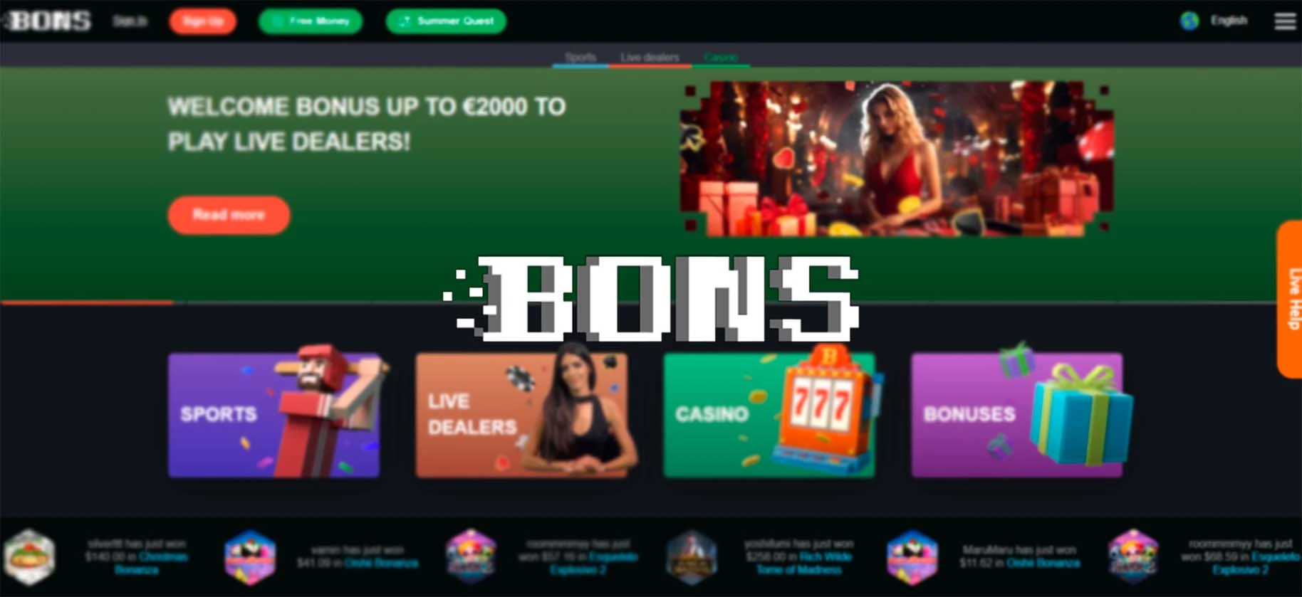 Play Bons Casino in India